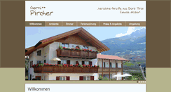 Desktop Screenshot of garni-pircher.com